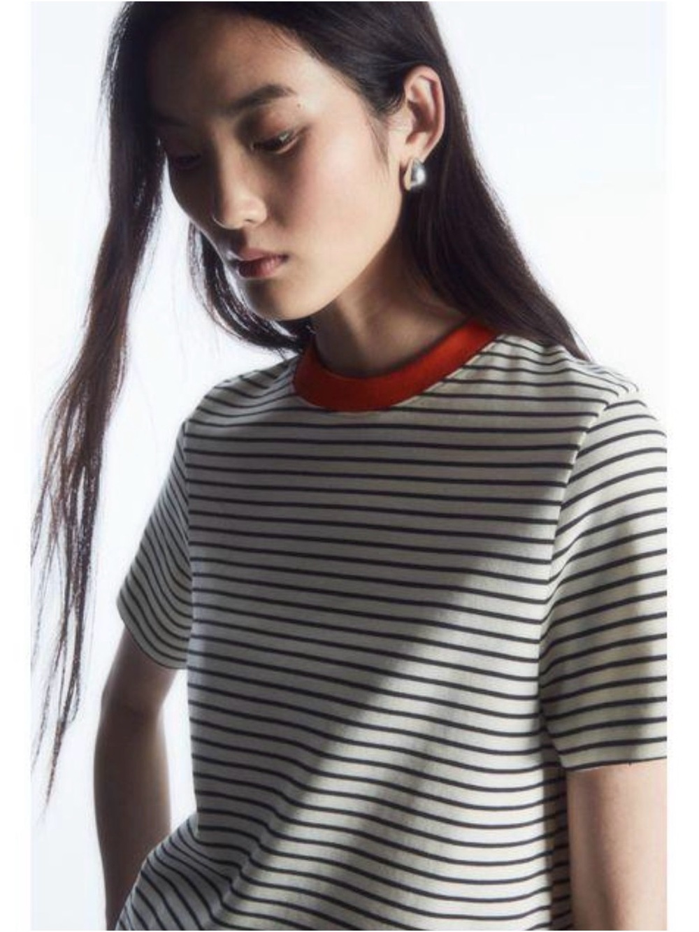 COS Clean Cut Striped T-Shirt – Size M